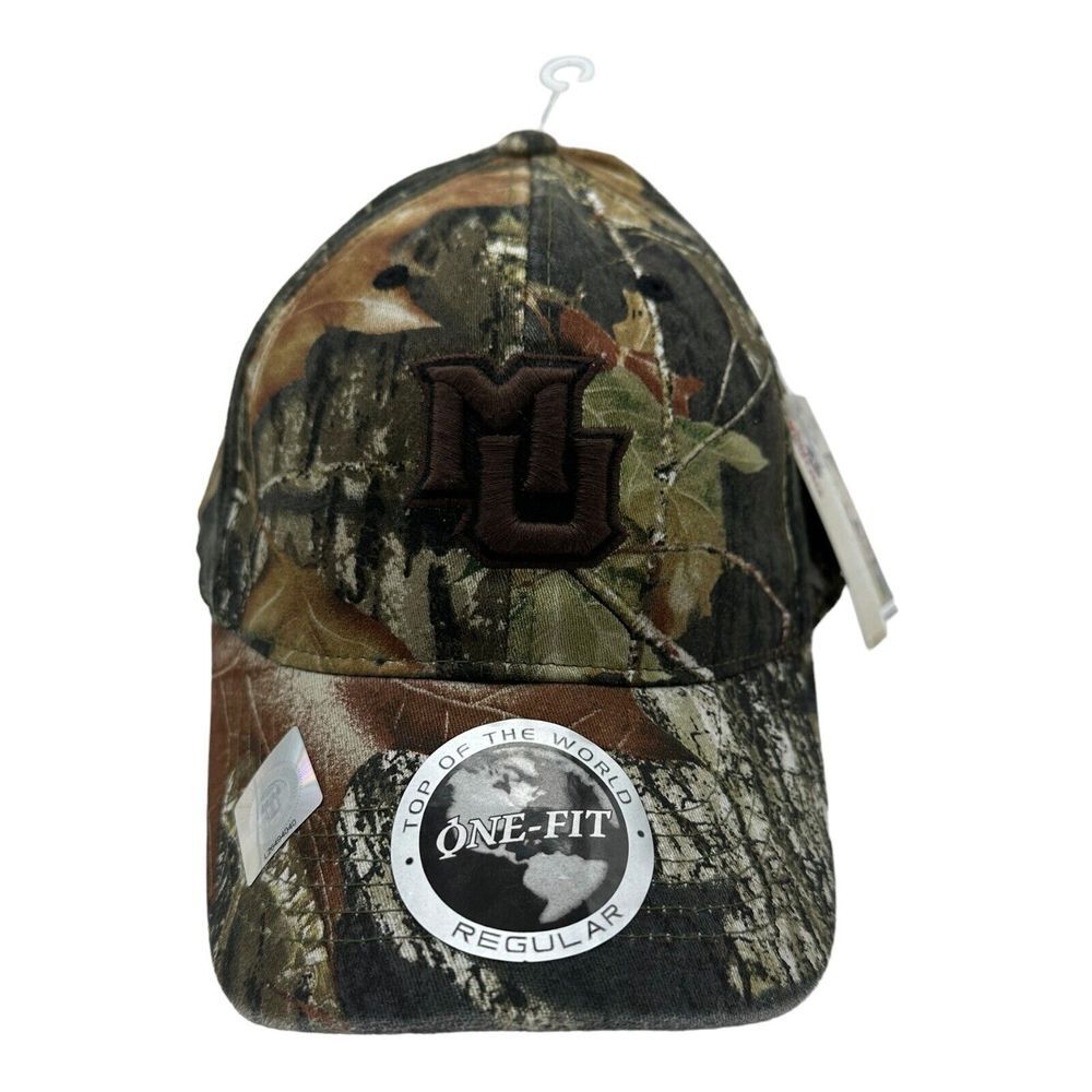 NWT TOTW Marquette Golden Eagles Camo Stretch Fit Hat Cap One Size OSFM Regular